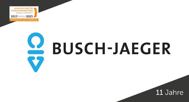 Busch-JaegerElektro GmbH zum elften Mal als „Ausgezeichneter Ausbildungsbetrieb“ ausgezeichnet